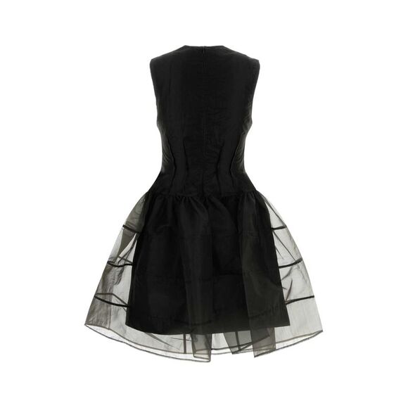 Cecilie Bahnsen Women Black Organza Mini Dress - Picture 2 of 2
